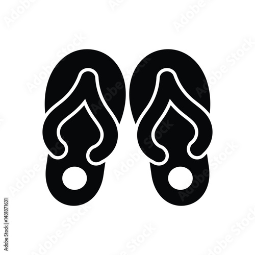Slippers Vector icon
