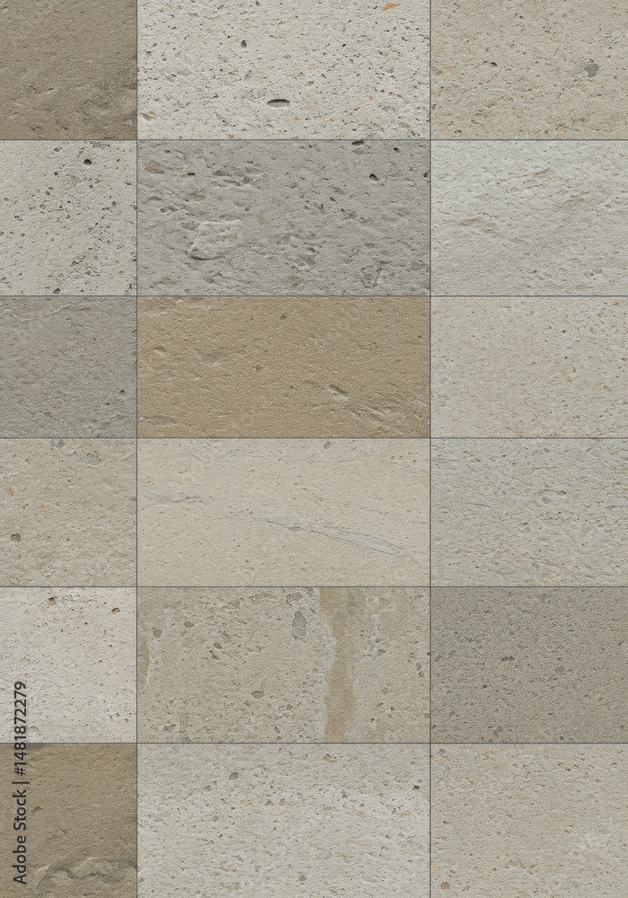 Naklejka premium Abstract Background Gray Brown Beige Stone Tile Texture