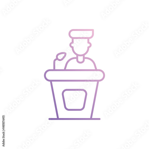 Speaker icon vector stock illustration