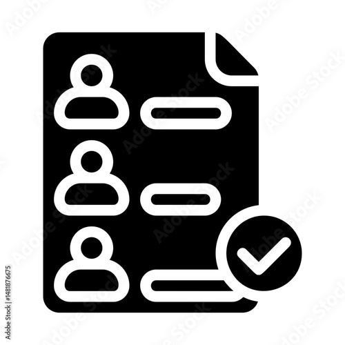 Voting result Solid Icon