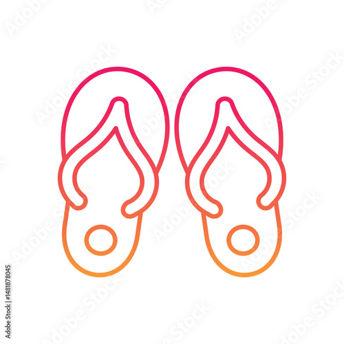 Slippers Vector icon