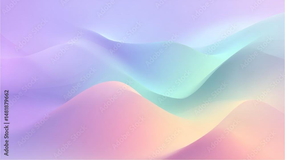 Fototapeta premium Abstract pastel wave design