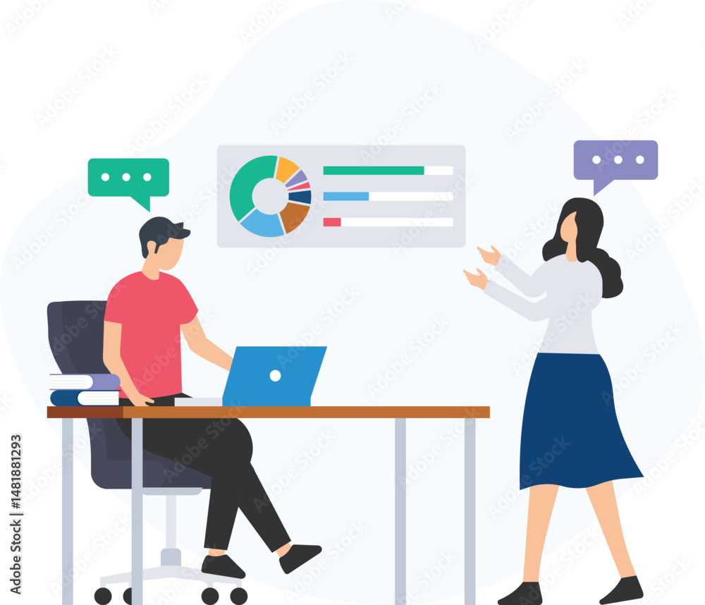 Project discussion or team meeting, project goals or objectives setting, timeline review or deadline tracking, task allocation or responsibility assignment, brainstorming session or idea generation Project discussion or team meeting, project goals or objectives setting, timeline review or deadline tracking, task allocation or responsibility assignment, brainstorming session or idea generation