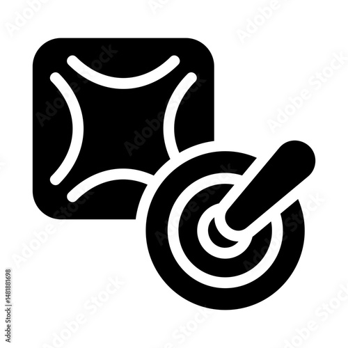 Point Identification Solid Icon