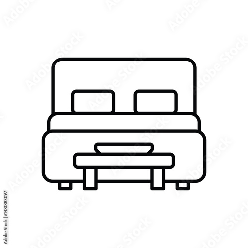 Breakfast in Bed Vector icon