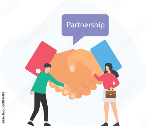 Partnership and business deal or collaborative agreement, joint venture or business alliance, strategic partnership or mutually beneficial relationship, contract negotiation or deal structuring, profi
