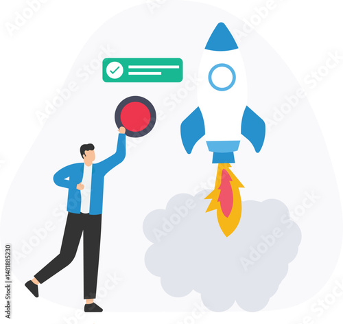 Project initiation or official launch, kick-off meeting or team introduction, objective definition or goal alignment, launch plan or rollout strategy, team briefing or stakeholder presentation, timeli