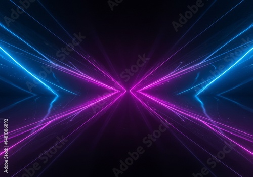 Wallpaper Mural Abstract Background Illustration: Neon Lights With Pink And Blue Torontodigital.ca