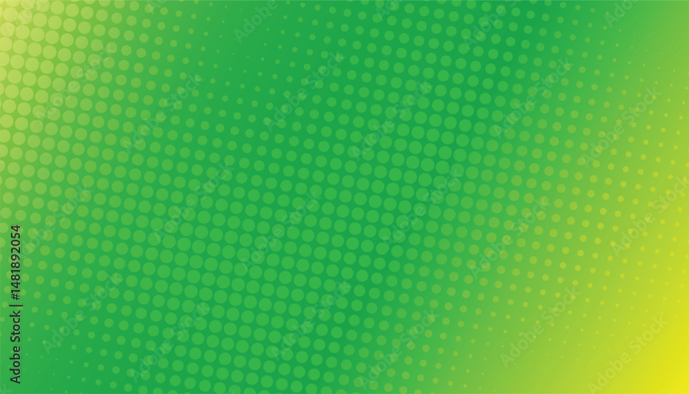 Green and yellow comic cartoon pop art background. comic art with green background design. halftone dotted background Green and yellow comic cartoon pop art background. comic art with green background design. halftone dotted background