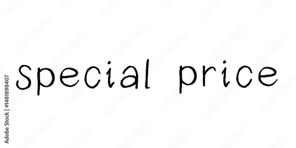 Special price lettering Handwritten word Modern brush calligraphy Template for marketing ad, print, web, banner, poster, flyer Ink illustration Special price lettering Handwritten word Modern brush calligraphy Template for marketing ad, print, web, banner, poster, flyer Ink illustration