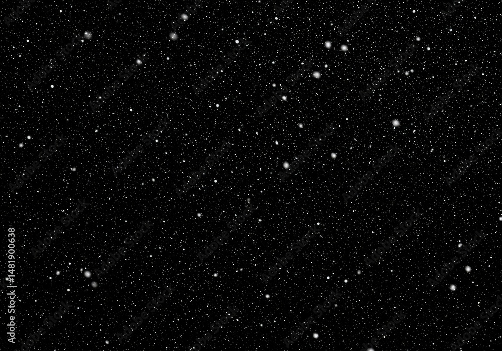 Fototapeta premium Abstract Background of Sparkling Stars on Dark Night Sky