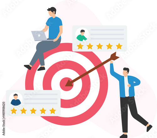 Target customer or ideal customer profile, buyer persona or customer segment, market segment or demographic group, audience targeting or customer profiling, customer base or clientele, niche market or