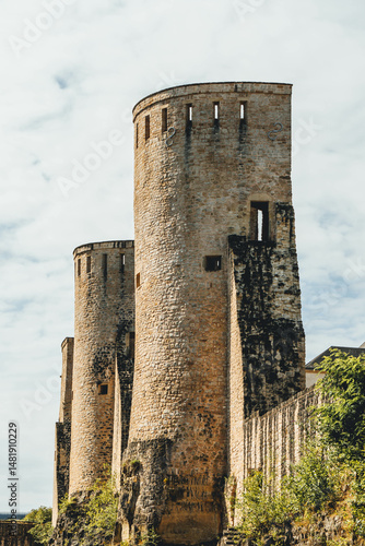 tower of the castle in luxembourg defending old city