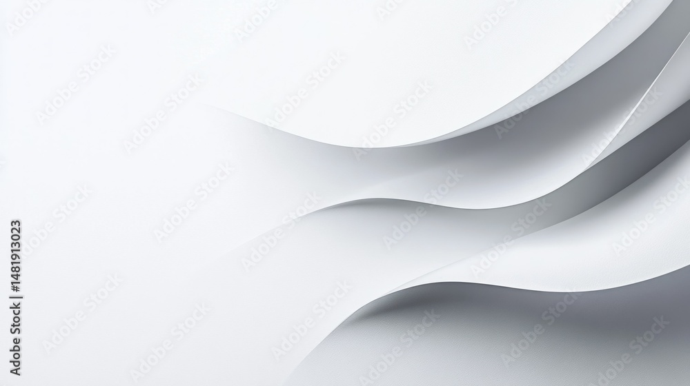 Obraz premium White paper background with smooth texture, letterhead design or corporate mockup, wallpaper AI generated image