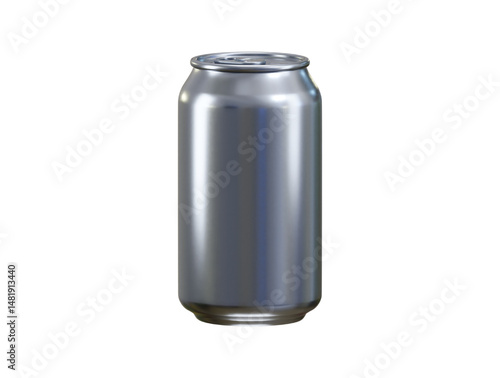 Aluminum Soft Drink Can 3d render concept of deal for beverage marketing, refreshing summer drinks can 3d vector illustration