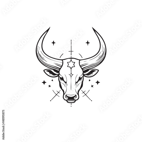 bull head silhouette