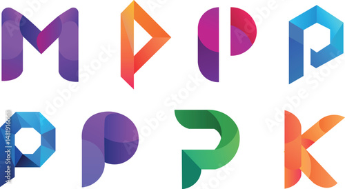 set of colorful ribbons vector