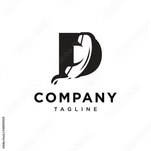 Letter D Phone logo Icon Vector