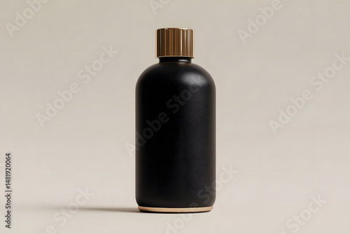 Dark bottle product photography