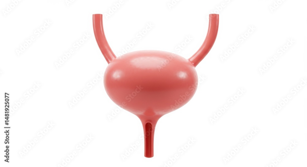 Human Urinary Bladder Anatomical Model 3D Render Illustration Human Urinary Bladder Anatomical Model 3D Render Illustration