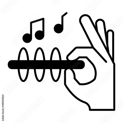 conductor black icon