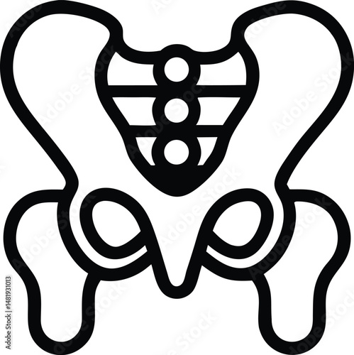 pelvis outline icon
