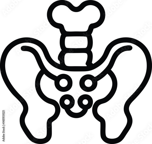 pelvis outline icon