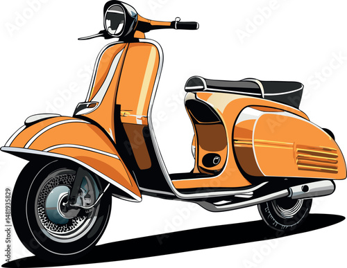 scooter arancione 01