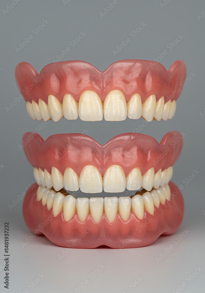 Fototapeta premium Complete Denture Prosthetic Tooth Set