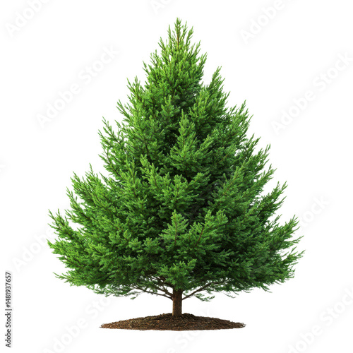 Western Red Cedar isolated on transparent background