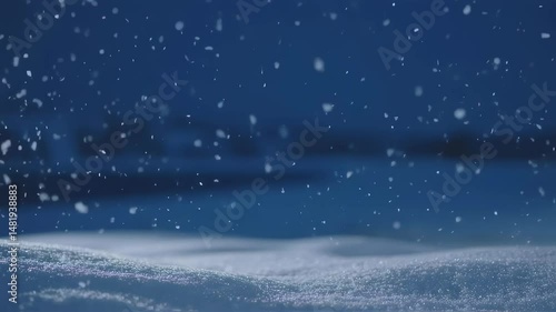 Wallpaper Mural Soft Snowfall Over Tranquil Landscape Torontodigital.ca