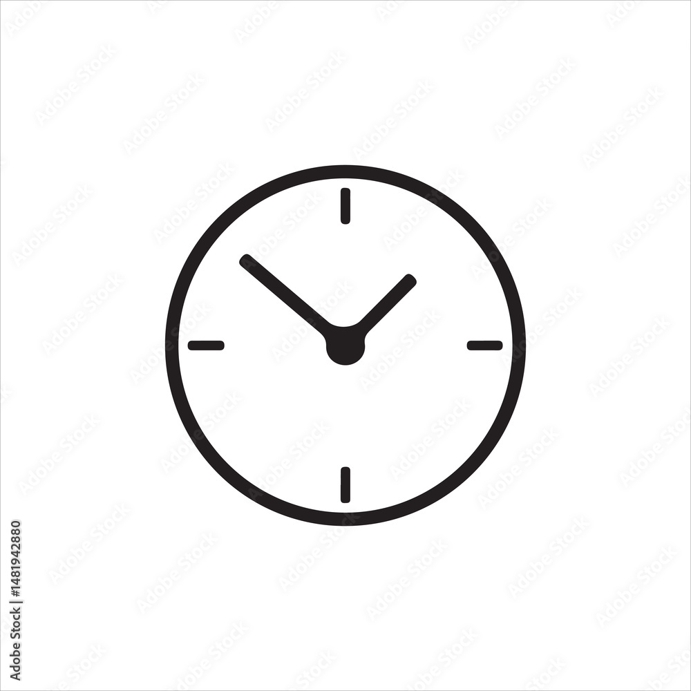 clock icon vector illustration clock icon vector illustration