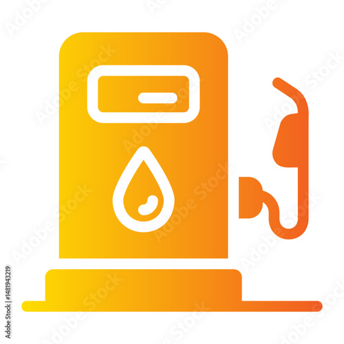 gas station Gradient icon