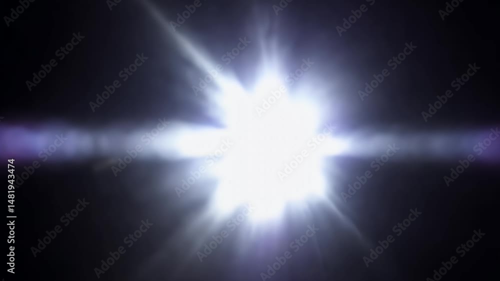 Rapid white camera flashes firing randomly on a black background, paparazzi style