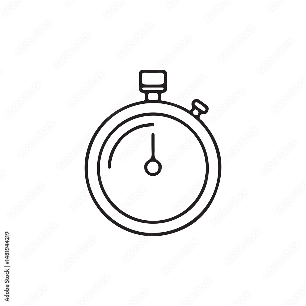 stopwatch icon vector illustration stopwatch icon vector illustration