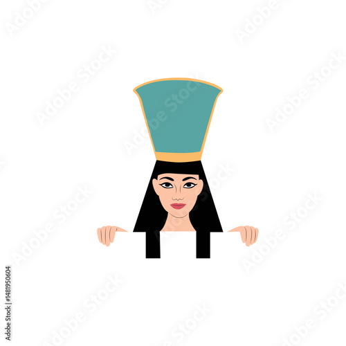 Amunet peeking, Wife of Amun god