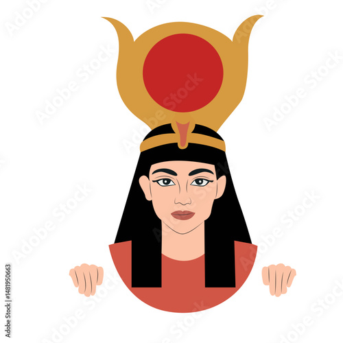 Amunet peeking, Wife of Amun god