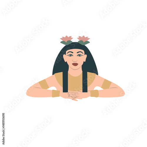 Amunet peeking, Wife of Amun god