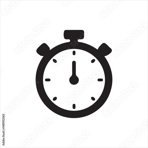 stopwatch on white background