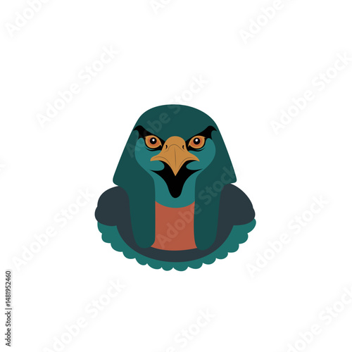 Horus god peeking, God of the