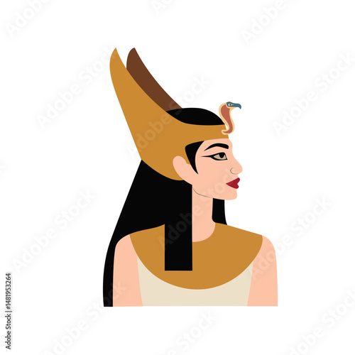 Meretseger goddess peeking,