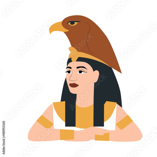Meretseger goddess peeking,