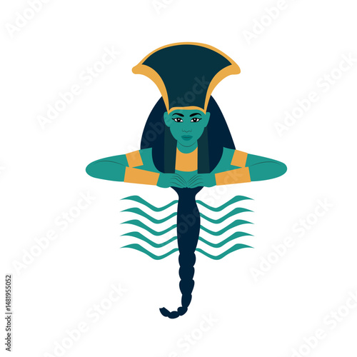 Serqet goddess peeking, Serket