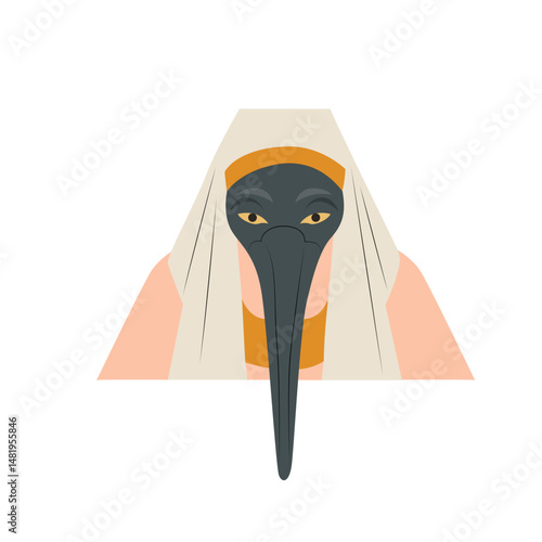 Thoth god peeking, Ancient