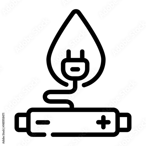 bioenergy Line Icon