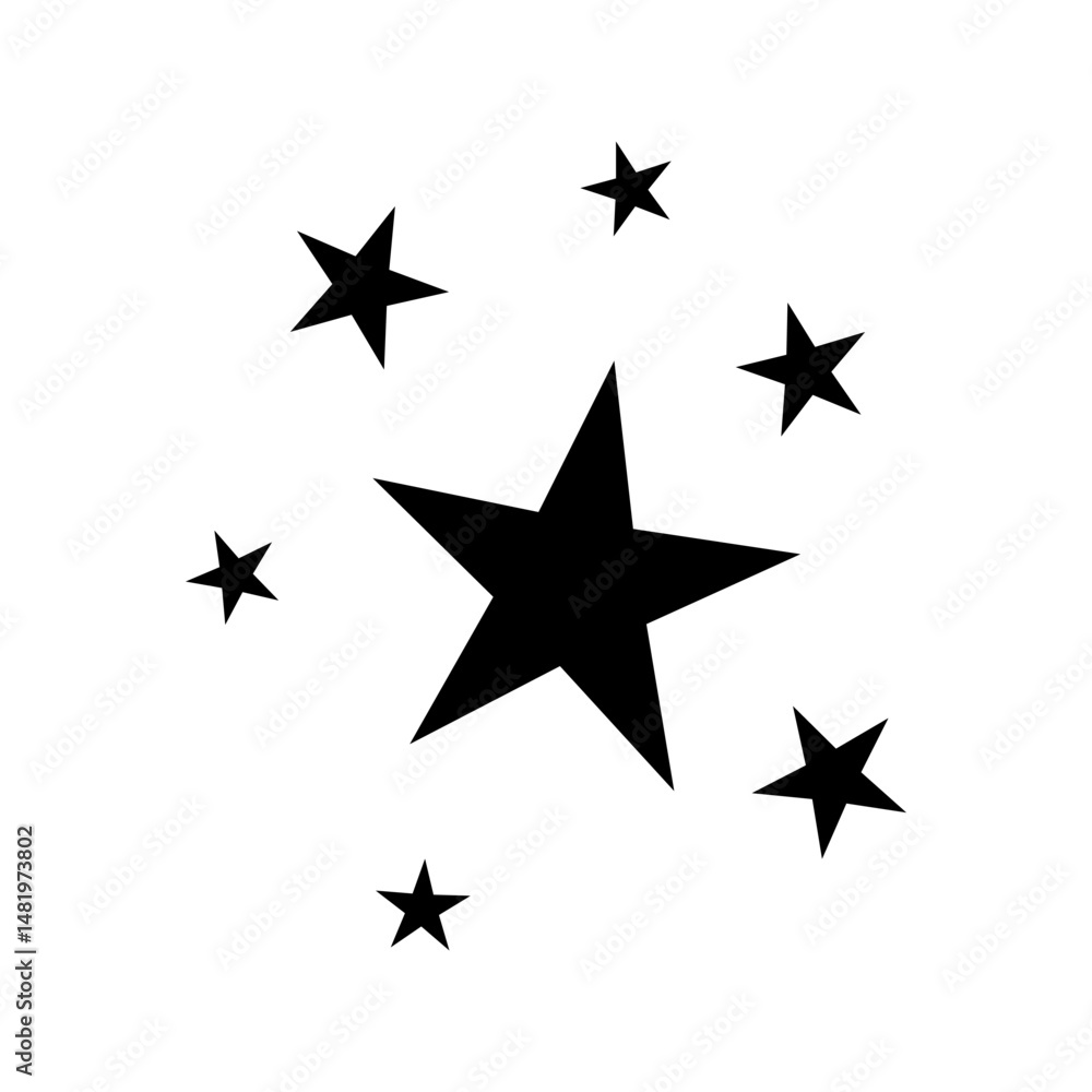 Obraz premium Sparkle vector icon. Shine symbol illustration. star sign or logo.