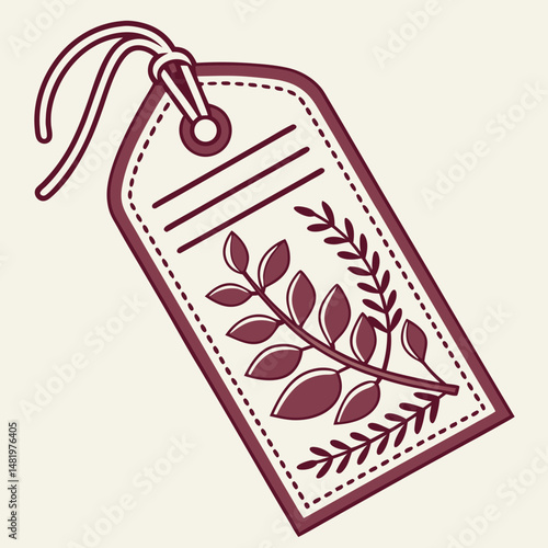 Price tag icon with layered paper-cut style and shadows