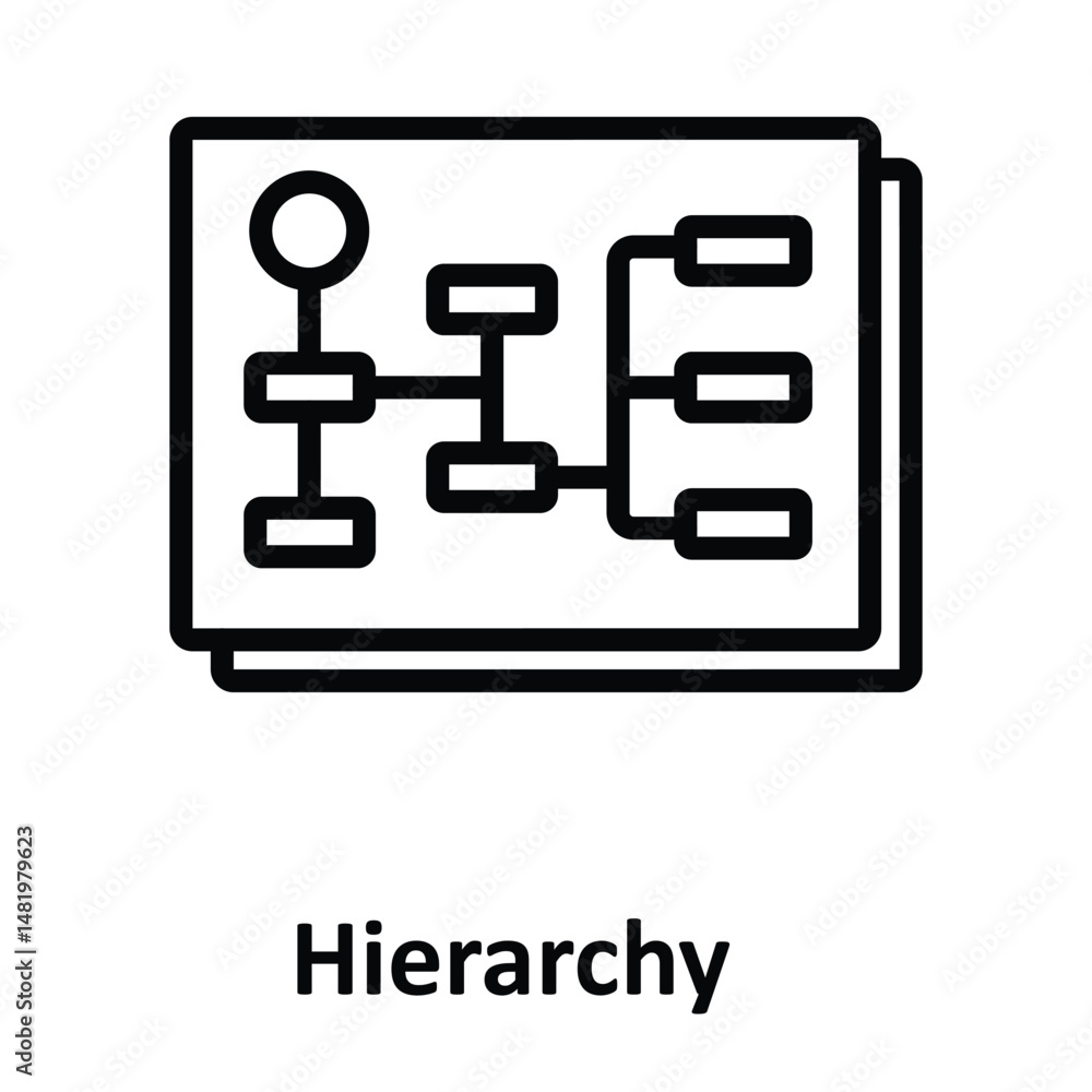 Hierarchy Vector icon which can easily modify or edit Hierarchy Vector icon which can easily modify or edit