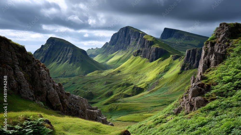 Obraz premium Mountain range landscape view