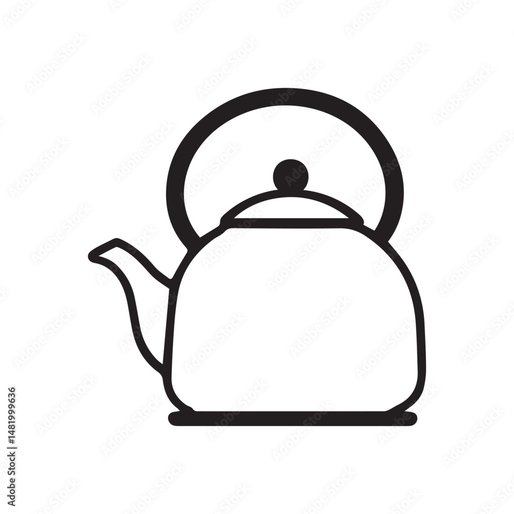 teapot silhouette vector illustration teapot silhouette vector illustration